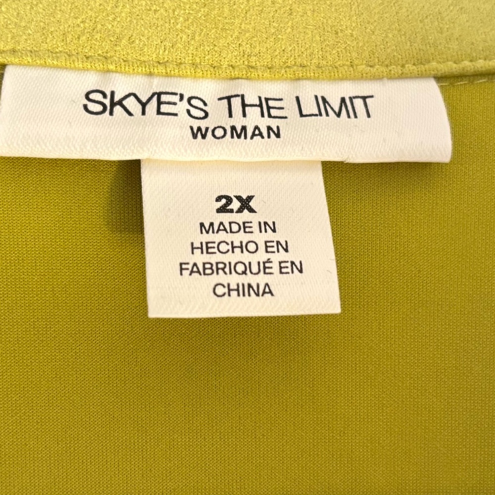 Skye’s the Limit Woman Green Jacket 2X - Picture 6 of 11